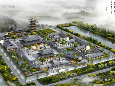 天长寺庙建筑总体规划方案